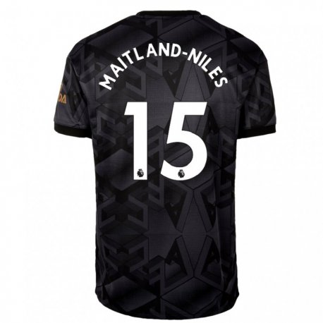 Kandiny Niño Camiseta Ainsley Maitland-niles #15 Gris Oscuro 2ª Equipación 2022/23 La Camisa Chile