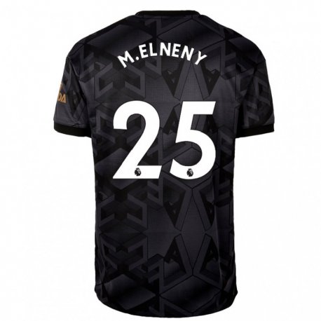 Kandiny Niño Camiseta Mohamed Elneny #25 Gris Oscuro 2ª Equipación 2022/23 La Camisa Chile