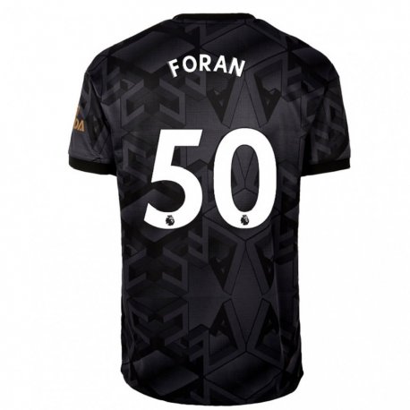Kandiny Niño Camiseta Taylor Foran #50 Gris Oscuro 2ª Equipación 2022/23 La Camisa Chile
