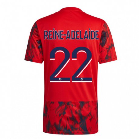 Kandiny Niño Camiseta Jeff Reine-adelaide #22 Espacio Rojo 2ª Equipación 2022/23 La Camisa Chile