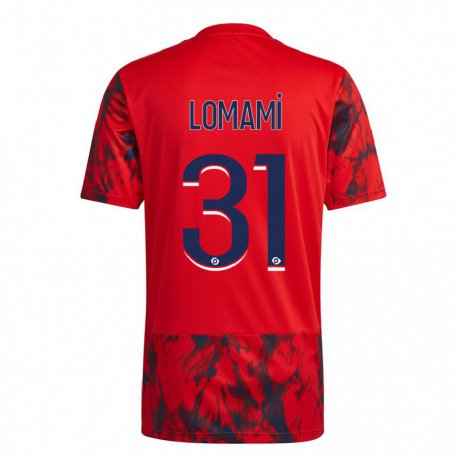 Kandiny Niño Camiseta Irvyn Lomami #31 Espacio Rojo 2ª Equipación 2022/23 La Camisa Chile