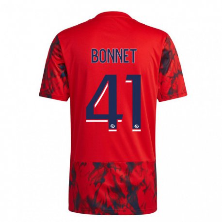 Kandiny Niño Camiseta Noam Bonnet #41 Espacio Rojo 2ª Equipación 2022/23 La Camisa Chile