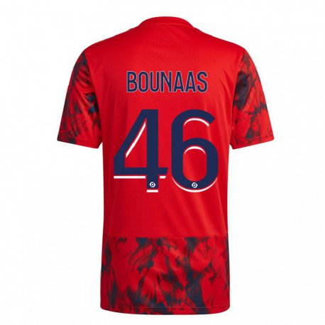 Kandiny Niño Camiseta Idris Bounaas #46 Espacio Rojo 2ª Equipación 2022/23 La Camisa Chile