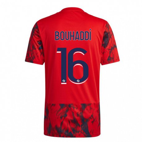 Kandiny Niño Camiseta Sarah Bouhaddi #16 Espacio Rojo 2ª Equipación 2022/23 La Camisa Chile