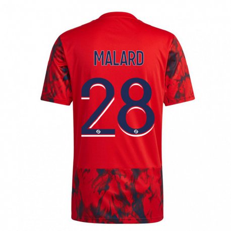 Kandiny Niño Camiseta Melvine Malard #28 Espacio Rojo 2ª Equipación 2022/23 La Camisa Chile