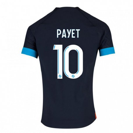 Kandiny Niño Camiseta Dimitri Payet #10 Olímpico Negro 2ª Equipación 2022/23 La Camisa Chile