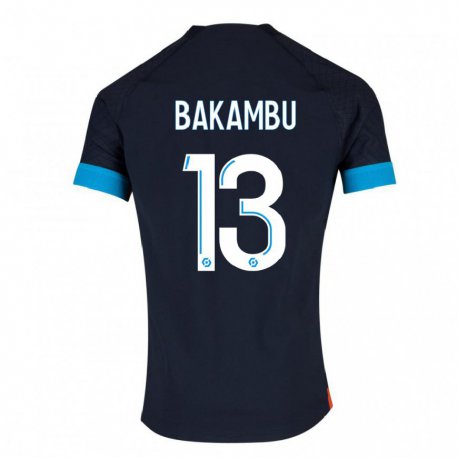 Kandiny Niño Camiseta Cedric Bakambu #13 Olímpico Negro 2ª Equipación 2022/23 La Camisa Chile