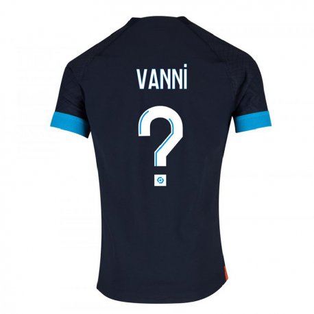 Kandiny Niño Camiseta Fabio Vanni #0 Olímpico Negro 2ª Equipación 2022/23 La Camisa Chile