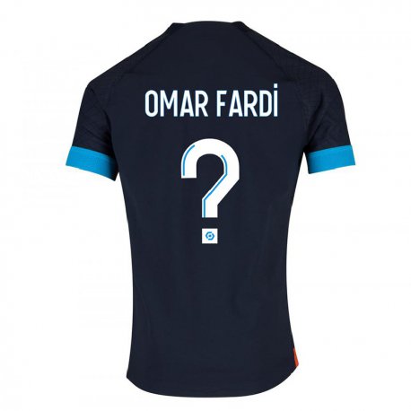 Kandiny Niño Camiseta El Omar Fardi #0 Olímpico Negro 2ª Equipación 2022/23 La Camisa Chile
