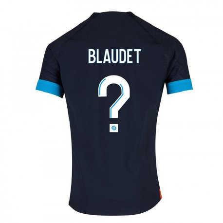 Kandiny Niño Camiseta David Blaudet #0 Olímpico Negro 2ª Equipación 2022/23 La Camisa Chile