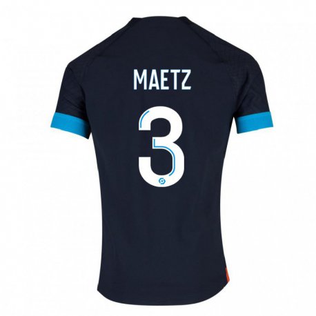 Kandiny Niño Camiseta Agathe Maetz #3 Olímpico Negro 2ª Equipación 2022/23 La Camisa Chile