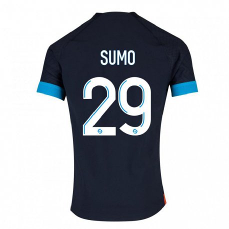 Kandiny Niño Camiseta Eva Sumo #29 Olímpico Negro 2ª Equipación 2022/23 La Camisa Chile