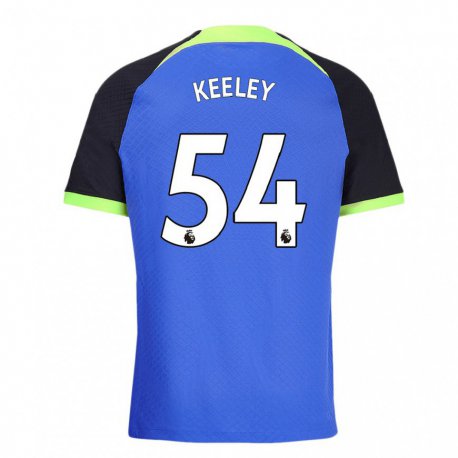 Kandiny Niño Camiseta Josh Keeley #54 Azul Verde 2ª Equipación 2022/23 La Camisa Chile