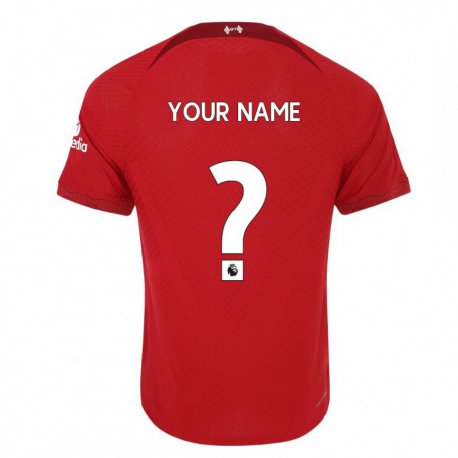 Kandiny Hombre Camiseta Su Nombre #0 Rojo Oscuro 1ª Equipación 2022/23 La Camisa Chile