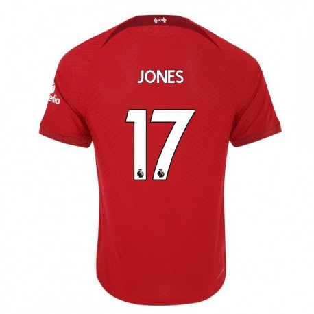Kandiny Hombre Camiseta Curtis Jones #17 Rojo Oscuro 1ª Equipación 2022/23 La Camisa Chile