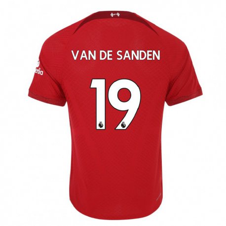 Kandiny Hombre Camiseta Shanice Van De Sanden #19 Rojo Oscuro 1ª Equipación 2022/23 La Camisa Chile
