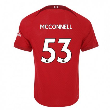 Kandiny Hombre Camiseta James McConnell #53 Rojo Oscuro 1ª Equipación 2022/23 La Camisa Chile