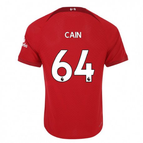 Kandiny Hombre Camiseta Jake Cain #64 Rojo Oscuro 1ª Equipación 2022/23 La Camisa Chile