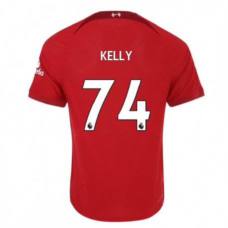 Kandiny Hombre Camiseta Oscar Kelly #74 Rojo Oscuro 1ª Equipación 2022/23 La Camisa Chile