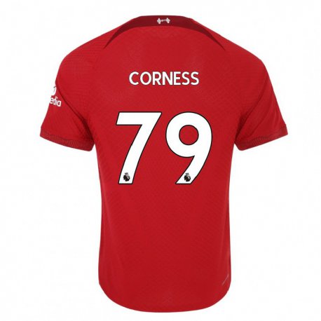 Kandiny Hombre Camiseta Dominic Corness #79 Rojo Oscuro 1ª Equipación 2022/23 La Camisa Chile