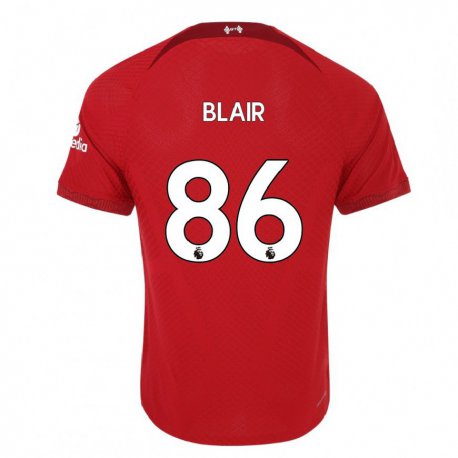Kandiny Hombre Camiseta Harvey Blair #86 Rojo Oscuro 1ª Equipación 2022/23 La Camisa Chile