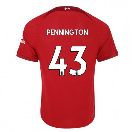 Kandiny Hombre Camiseta Cody Pennington #43 Rojo Oscuro 1ª Equipación 2022/23 La Camisa Chile
