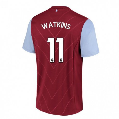 Kandiny Hombre Camiseta Ollie Watkins #11 Vino 1ª Equipación 2022/23 La Camisa Chile