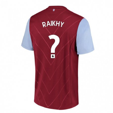 Kandiny Hombre Camiseta Arjan Raikhy #0 Vino 1ª Equipación 2022/23 La Camisa Chile