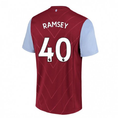Kandiny Hombre Camiseta Aaron Ramsey #40 Vino 1ª Equipación 2022/23 La Camisa Chile
