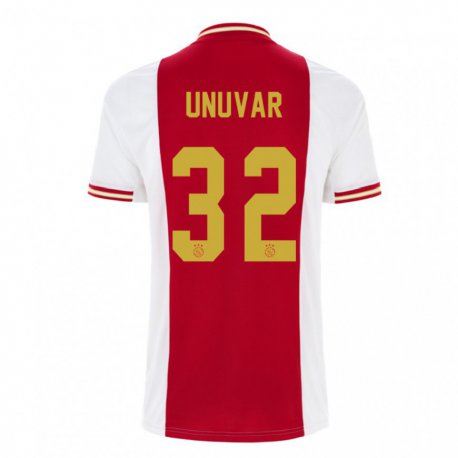 Kandiny Hombre Camiseta Naci Unuvar #32 Rojo Oscuro Blanco 1ª Equipación 2022/23 La Camisa Chile