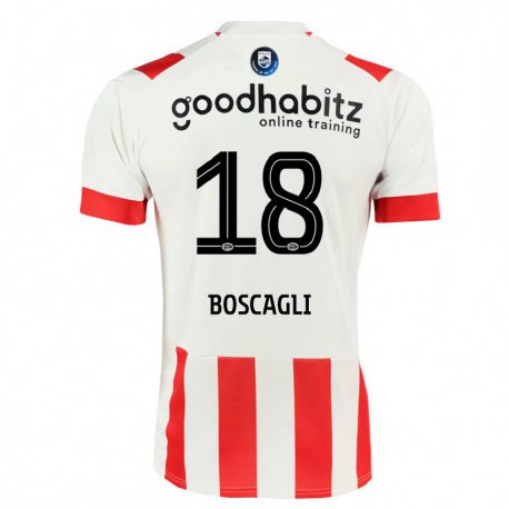 Kandiny Hombre Camiseta Olivier Boscagli #18 Rosa Oscuro 1ª Equipación 2022/23 La Camisa Chile