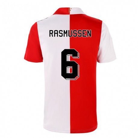 Kandiny Hombre Camiseta Jacob Rasmussen #6 Ají Blanco 1ª Equipación 2022/23 La Camisa Chile