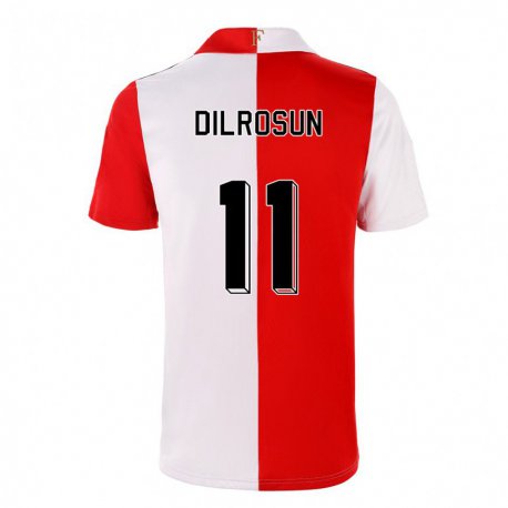 Kandiny Hombre Camiseta Javairo Dilrosun #11 Ají Blanco 1ª Equipación 2022/23 La Camisa Chile