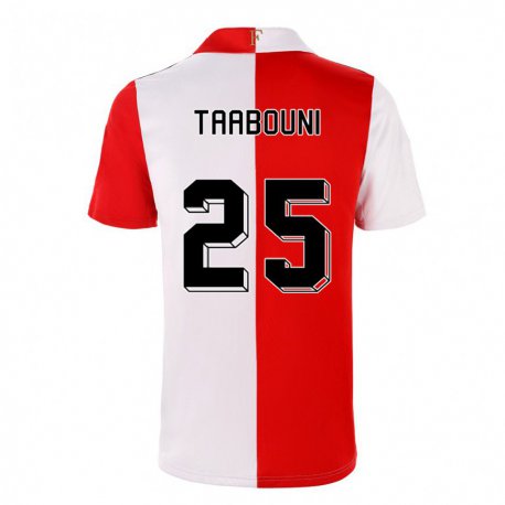 Kandiny Hombre Camiseta Mohamed Taabouni #25 Ají Blanco 1ª Equipación 2022/23 La Camisa Chile