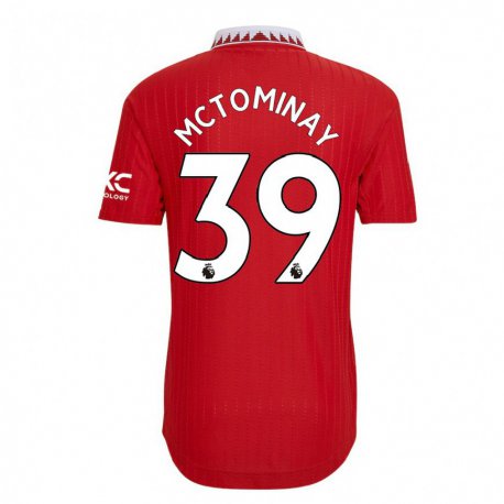 Kandiny Hombre Camiseta Scott Mctominay #39 Rojo 1ª Equipación 2022/23 La Camisa Chile