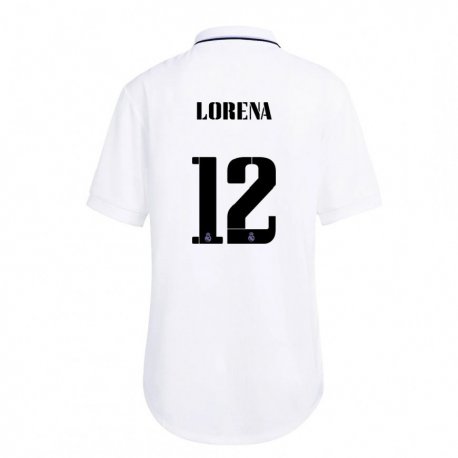 Kandiny Hombre Camiseta Lorena Navarro #12 Blanco Púrpura 1ª Equipación 2022/23 La Camisa Chile