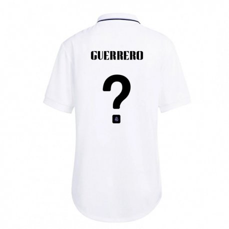 Kandiny Hombre Camiseta Julen Guerrero #0 Blanco Púrpura 1ª Equipación 2022/23 La Camisa Chile