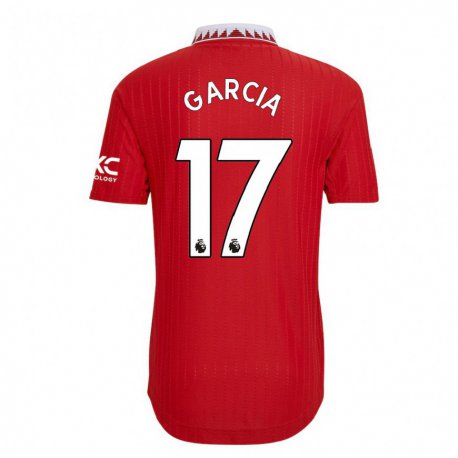 Kandiny Hombre Camiseta Lucia Garcia #17 Rojo 1ª Equipación 2022/23 La Camisa Chile
