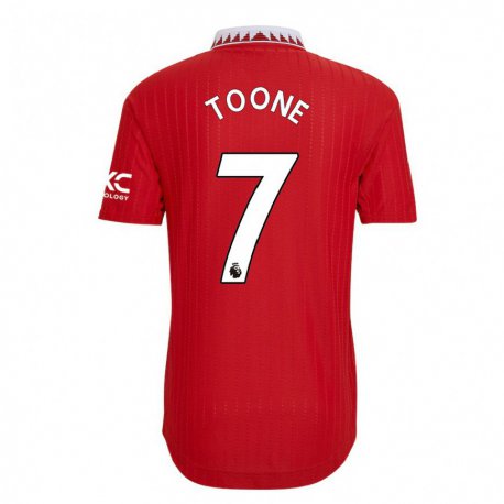 Kandiny Hombre Camiseta Ella Toone #7 Rojo 1ª Equipación 2022/23 La Camisa Chile