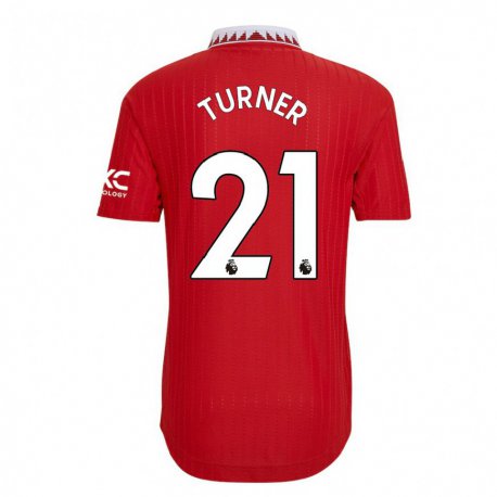 Kandiny Hombre Camiseta Millie Turner #21 Rojo 1ª Equipación 2022/23 La Camisa Chile
