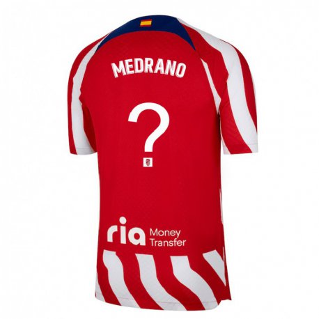 Kandiny Hombre Camiseta Fernando Medrano #0 Rojo Blanco Azul 1ª Equipación 2022/23 La Camisa Chile
