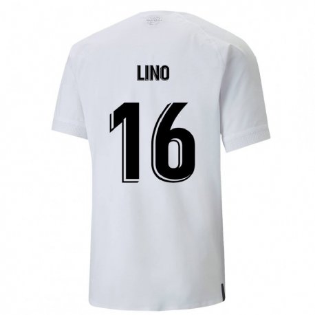 Kandiny Hombre Camiseta Samuel Lino #16 Blanco Cremoso 1ª Equipación 2022/23 La Camisa Chile