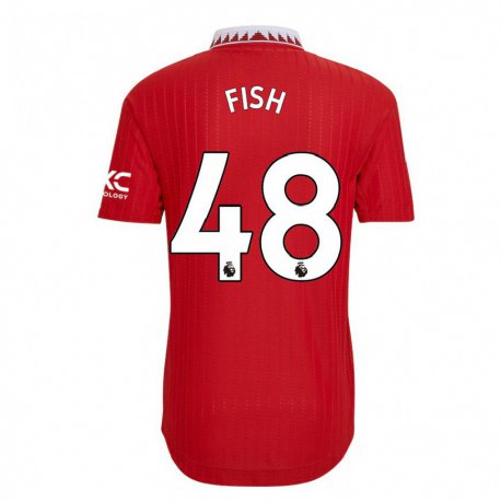 Kandiny Hombre Camiseta Will Fish #48 Rojo 1ª Equipación 2022/23 La Camisa Chile