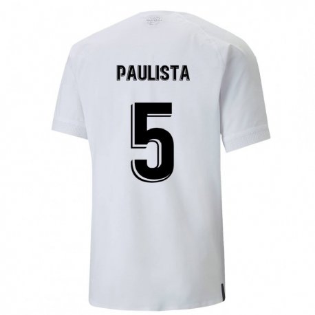Kandiny Hombre Camiseta Gabriel Paulista #5 Blanco Cremoso 1ª Equipación 2022/23 La Camisa Chile