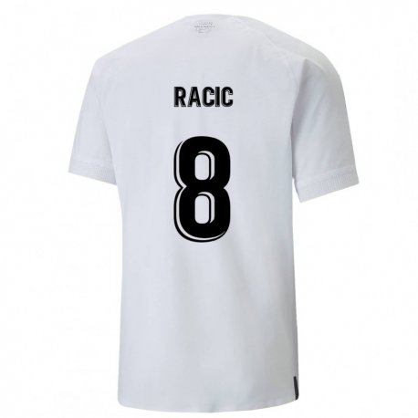 Kandiny Hombre Camiseta Uros Racic #8 Blanco Cremoso 1ª Equipación 2022/23 La Camisa Chile