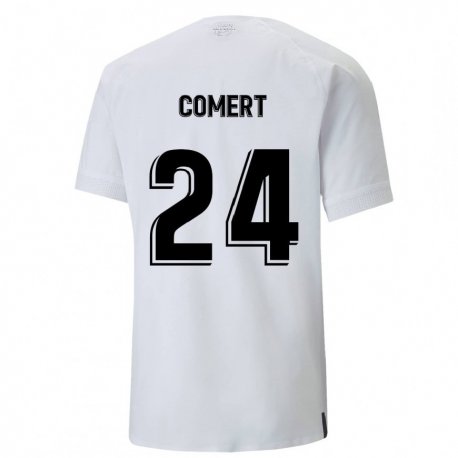Kandiny Hombre Camiseta Eray Comert #24 Blanco Cremoso 1ª Equipación 2022/23 La Camisa Chile