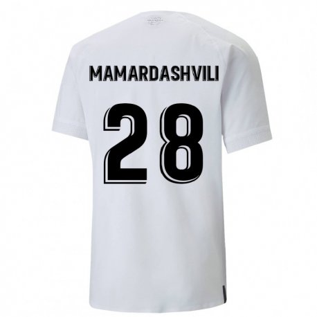 Kandiny Hombre Camiseta Giorgi Mamardashvili #28 Blanco Cremoso 1ª Equipación 2022/23 La Camisa Chile