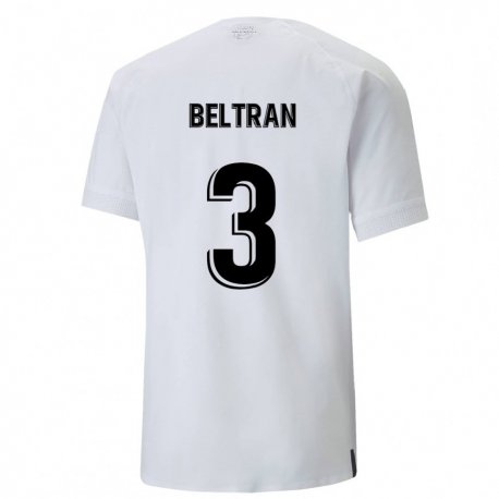 Kandiny Hombre Camiseta Bea Beltran #3 Blanco Cremoso 1ª Equipación 2022/23 La Camisa Chile