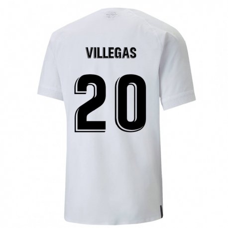 Kandiny Hombre Camiseta Noelia Villegas #20 Blanco Cremoso 1ª Equipación 2022/23 La Camisa Chile