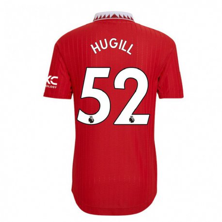 Kandiny Hombre Camiseta Joe Hugill #52 Rojo 1ª Equipación 2022/23 La Camisa Chile